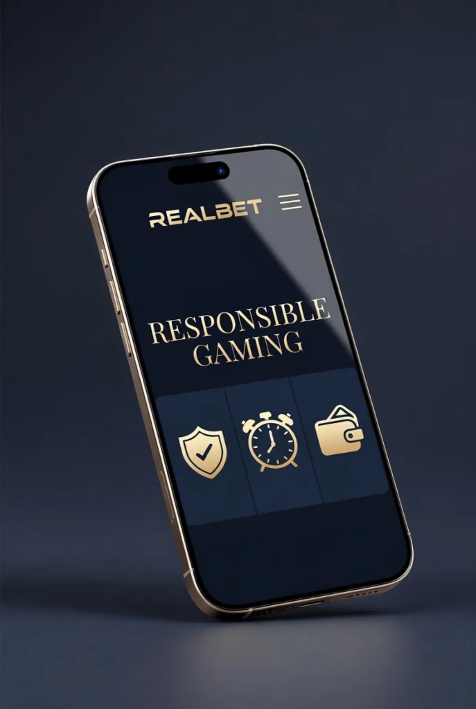 Phone with a responsible gambling page